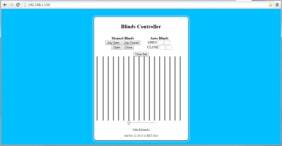 blind controller screenshot